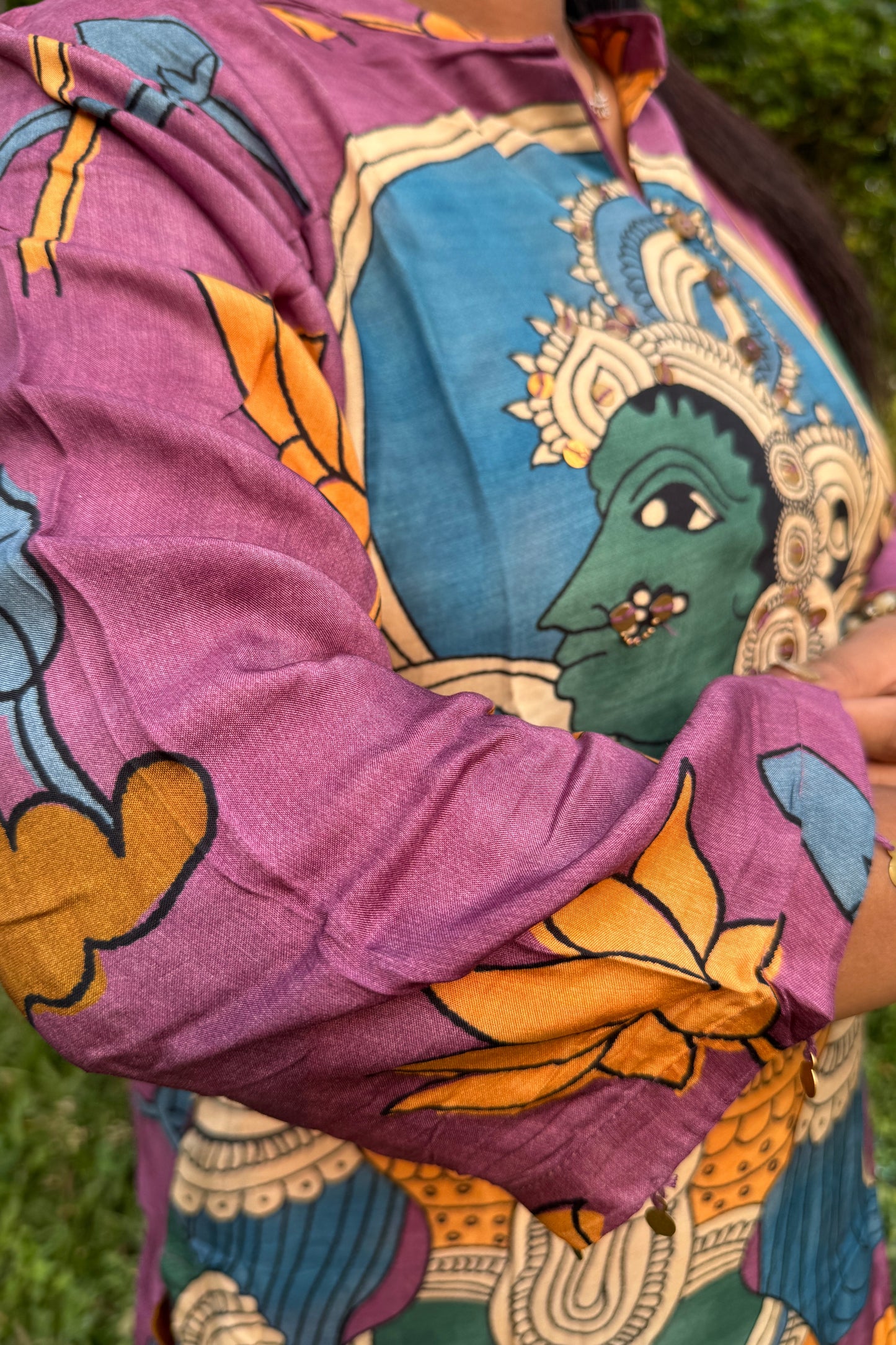 Kalamkari Pure Maslin Kurti Pant set