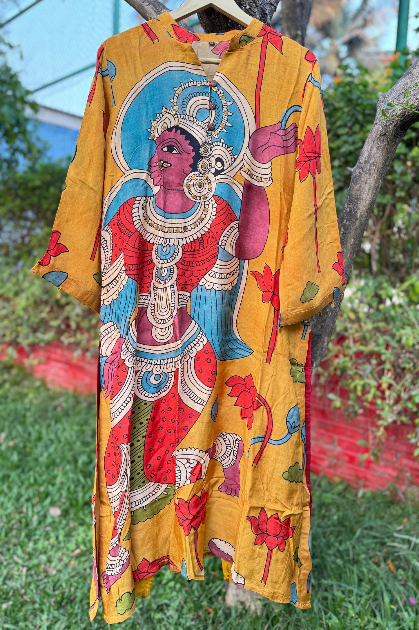 Kalamkari Pure Maslin Kurti Pant set