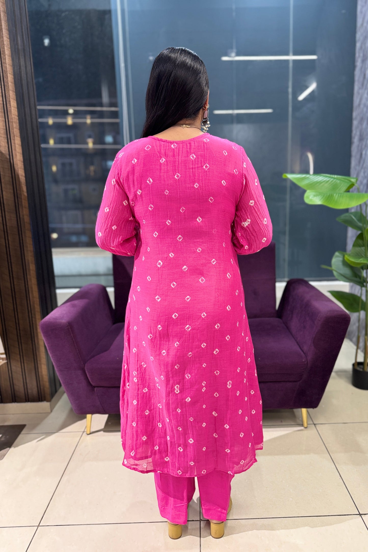 Mulchanderi Zari work suit set