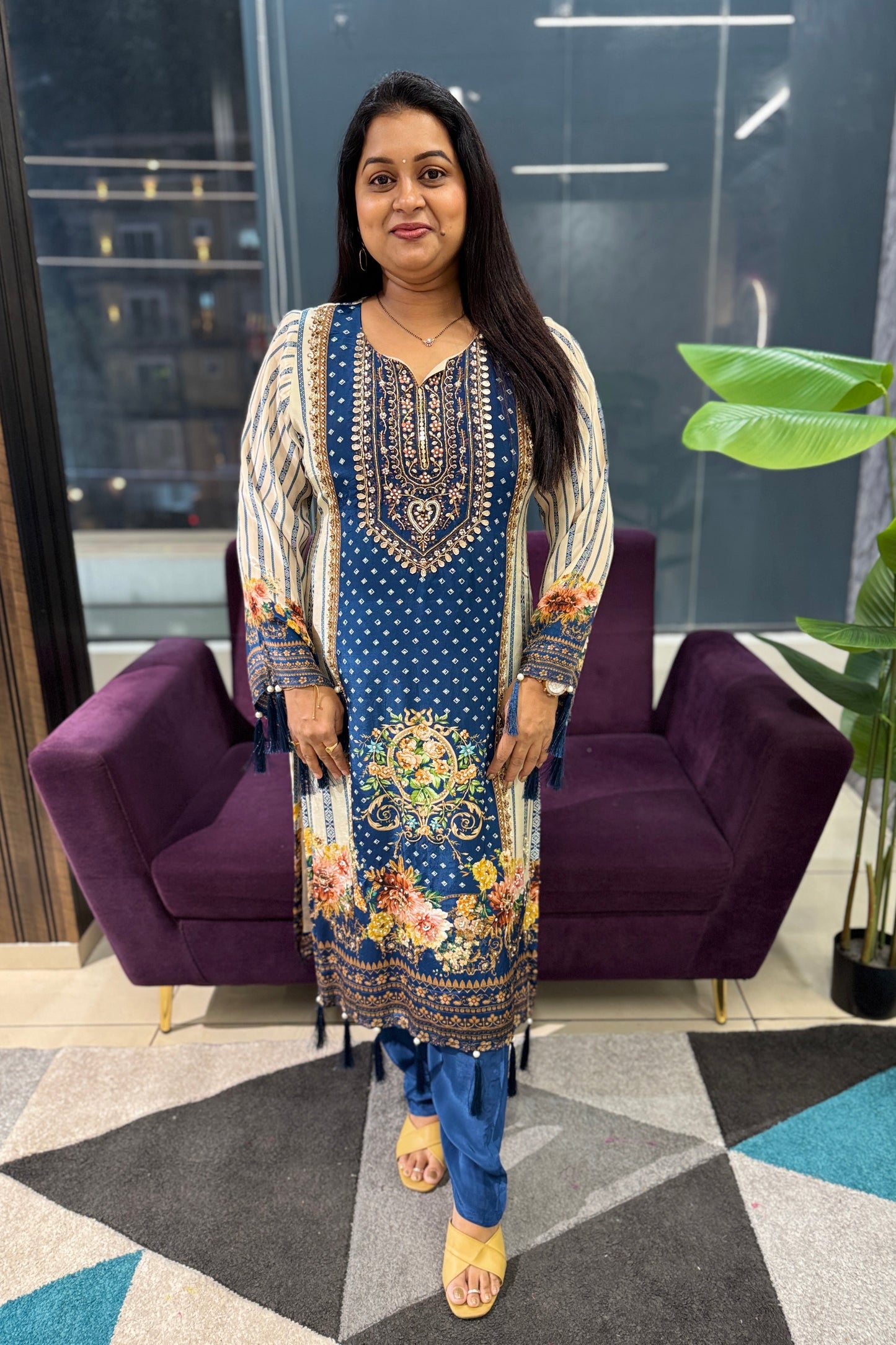 Kashmiri Print Pure Crepe Suit Set