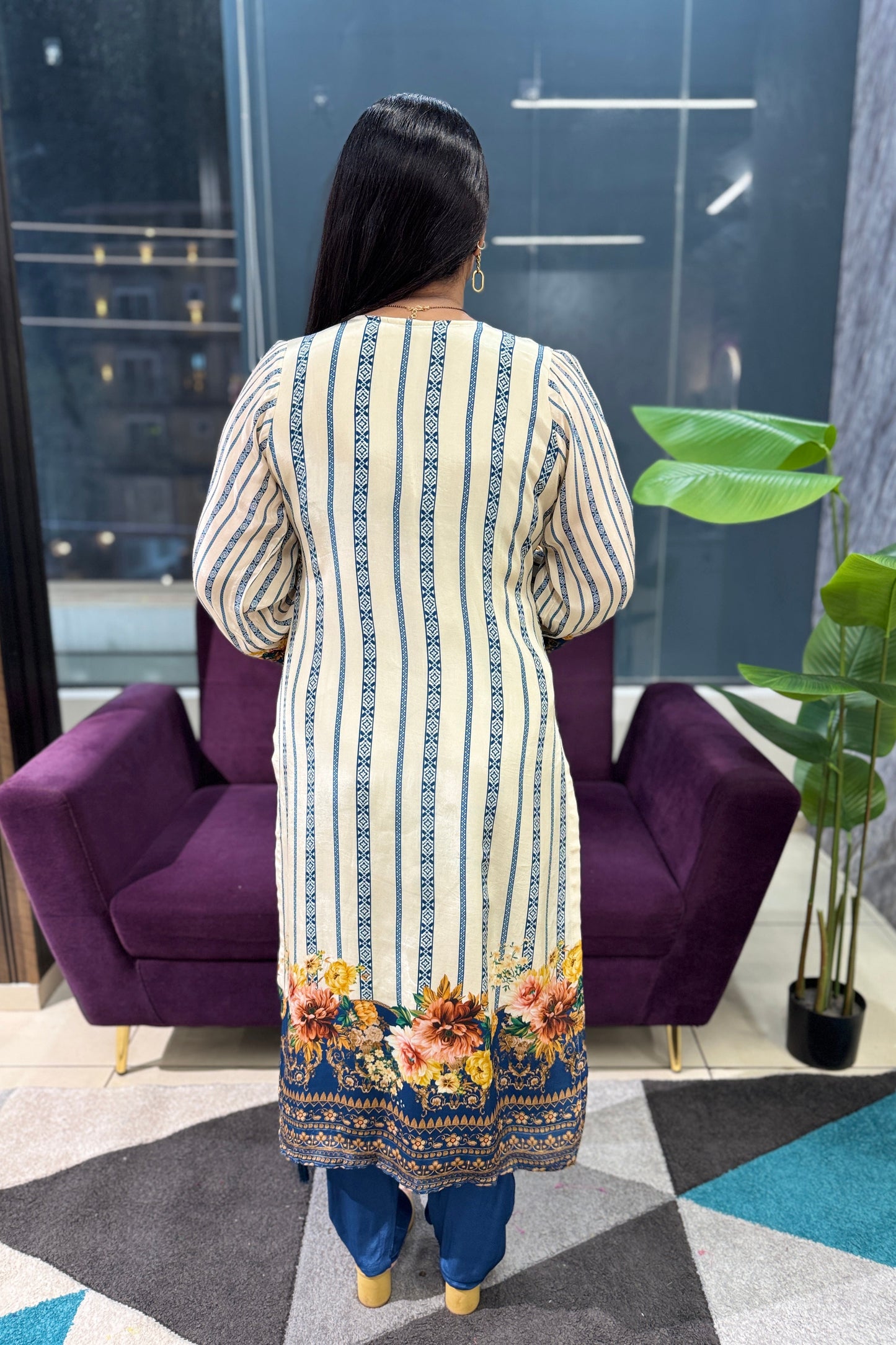 Kashmiri Print Pure Crepe Suit Set