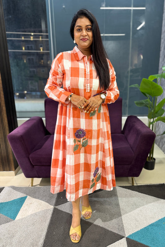 Vintage Style checks Mulcotton Frock