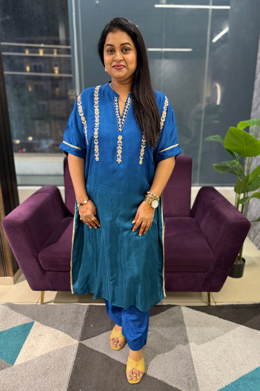 Ombre Zari work Kaftan