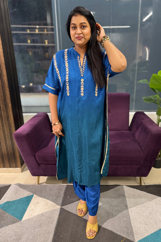 Ombre Zari work Kaftan