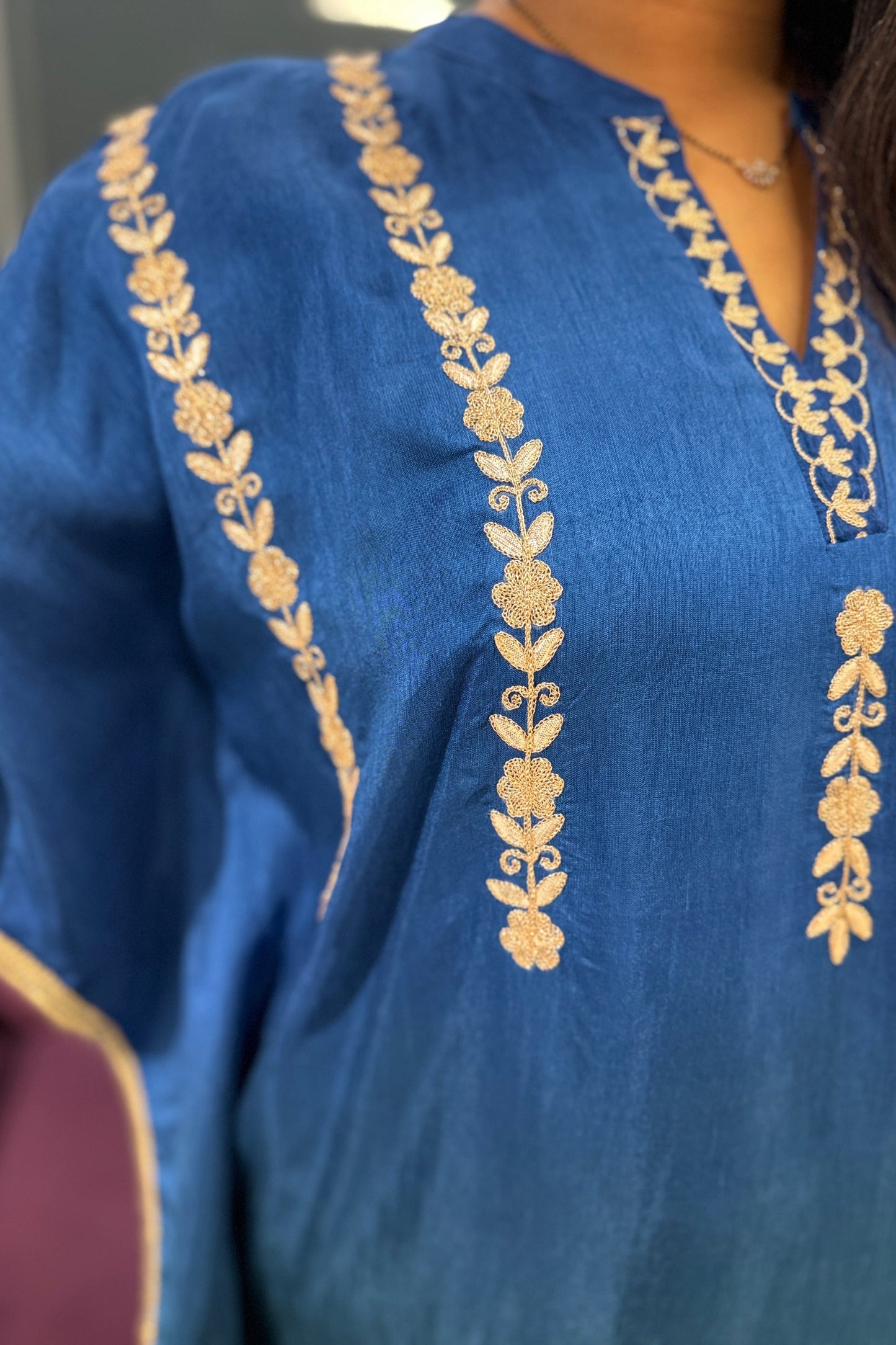 Ombre Zari work Kaftan