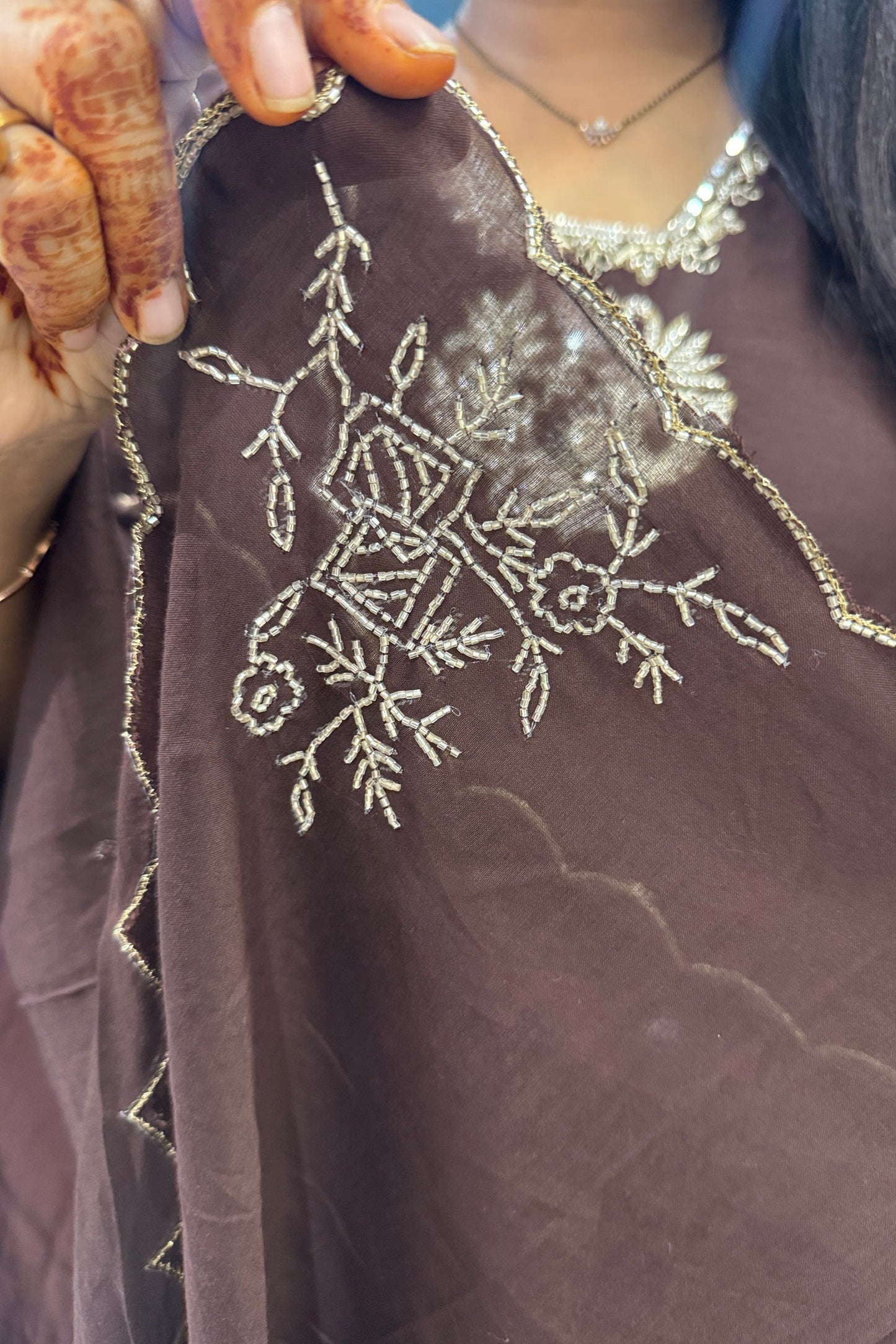 Premium Mulchnaderi Brown Colour Suit Set