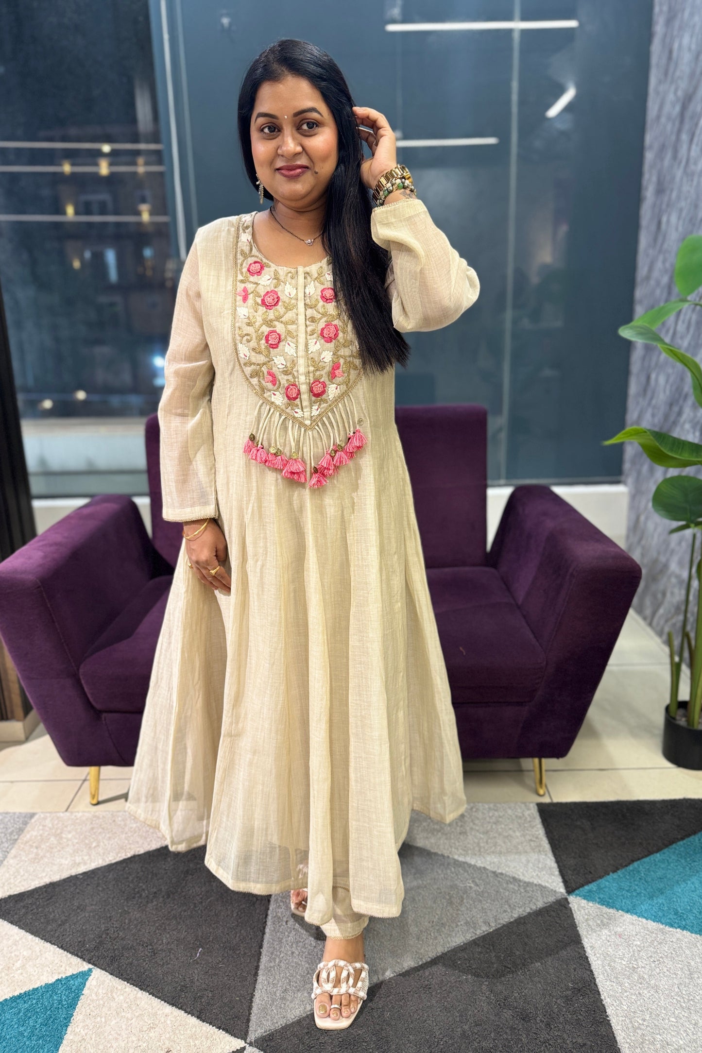 Premium Handloom Chanderi Designer Article