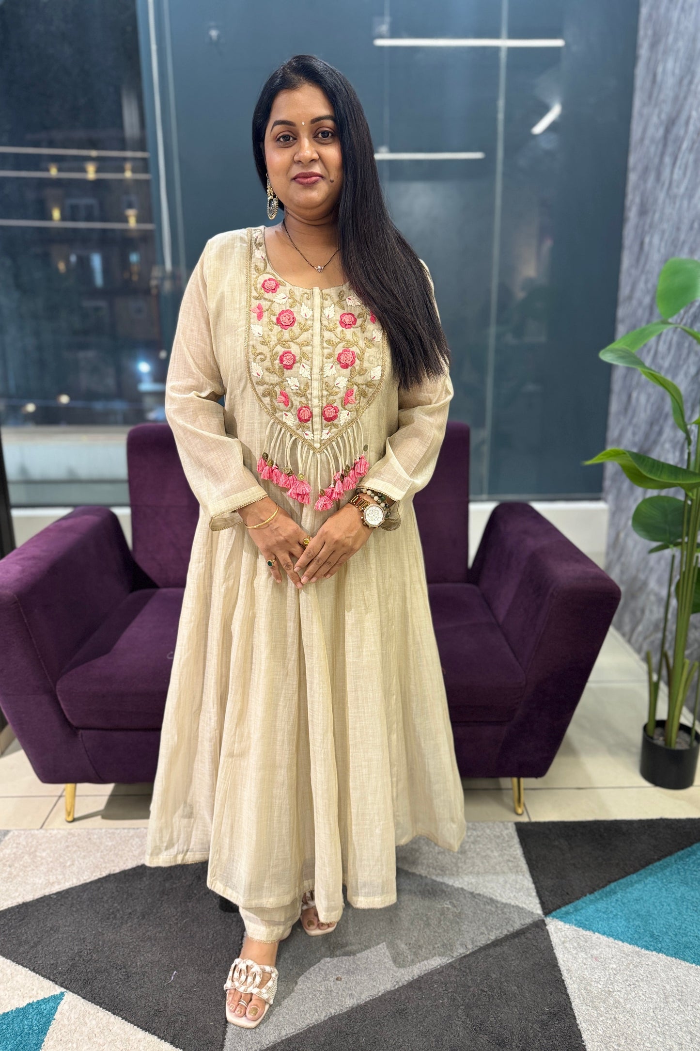 Premium Handloom Chanderi Designer Article