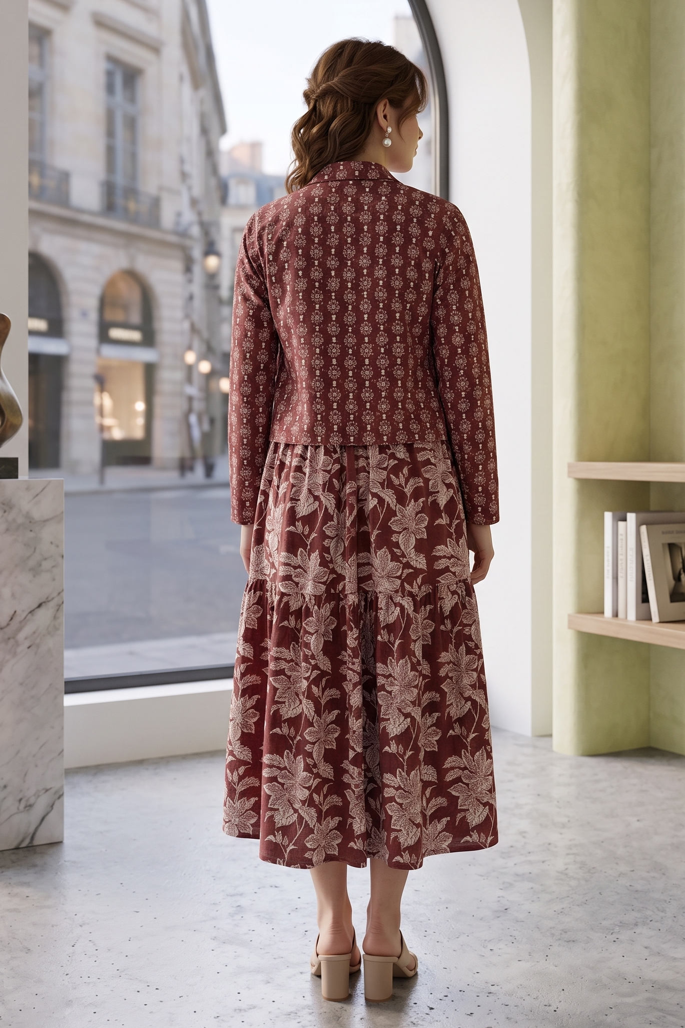 Kalamkari Jacket Pattern Frock