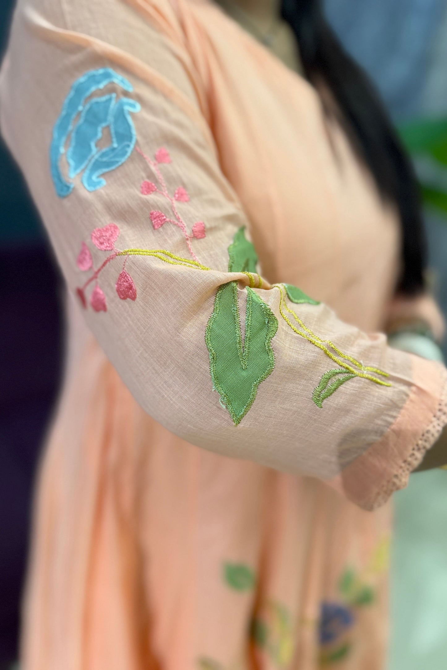Applique kali Pattern Frock