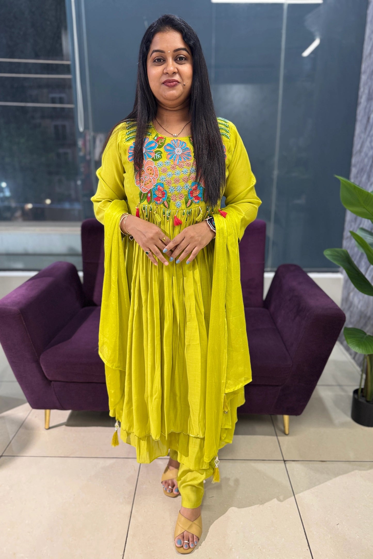 Sunshower Mulchanderi Designer Suit set