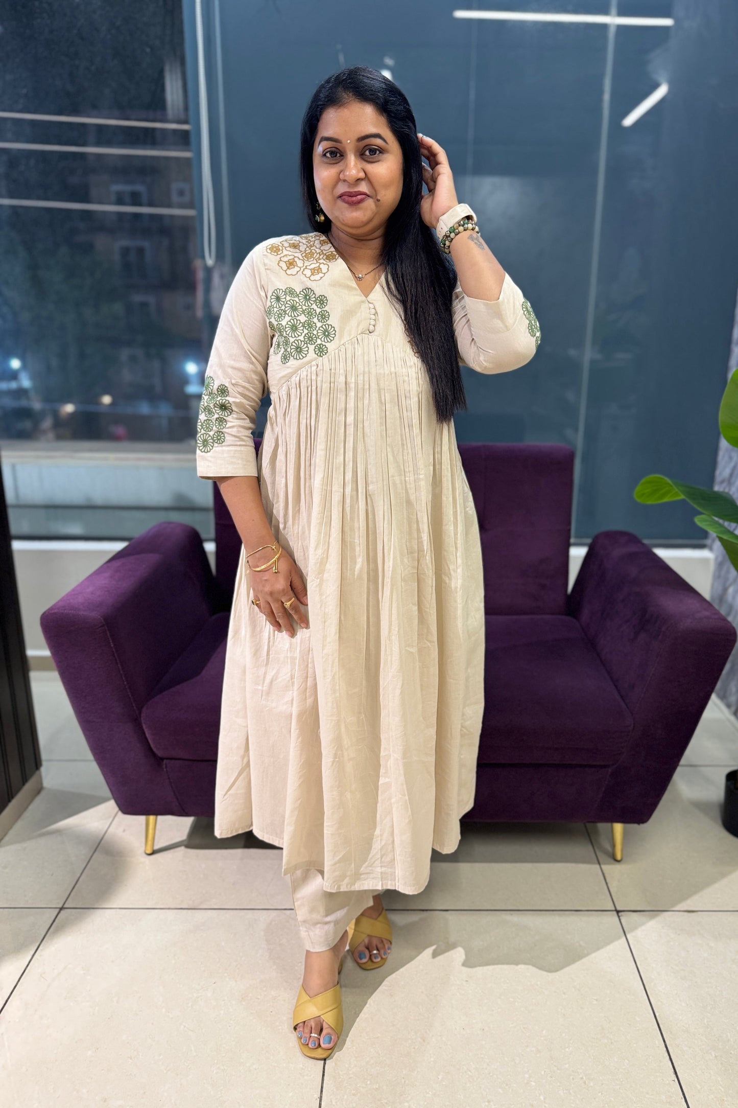 Alia Embroidery Kurti Pant