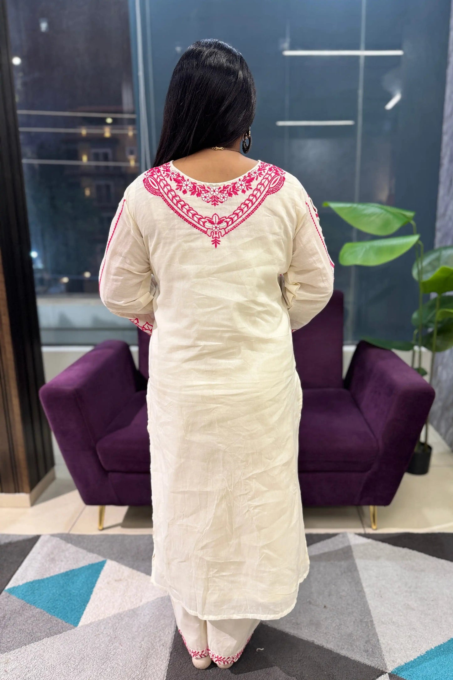 Kora Cotton Embroidery Suit Set