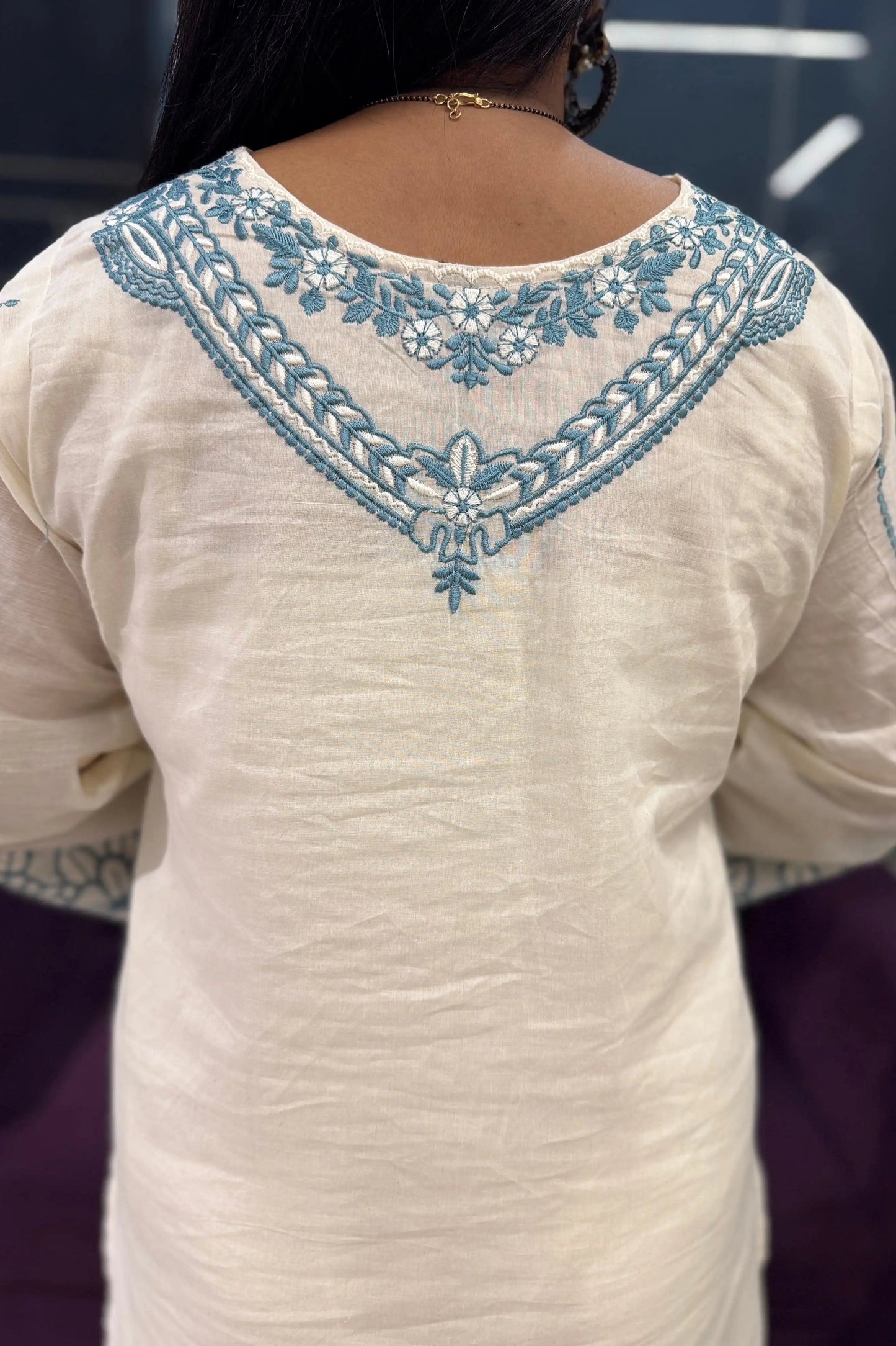 Kora Cotton Embroidery Suit Set