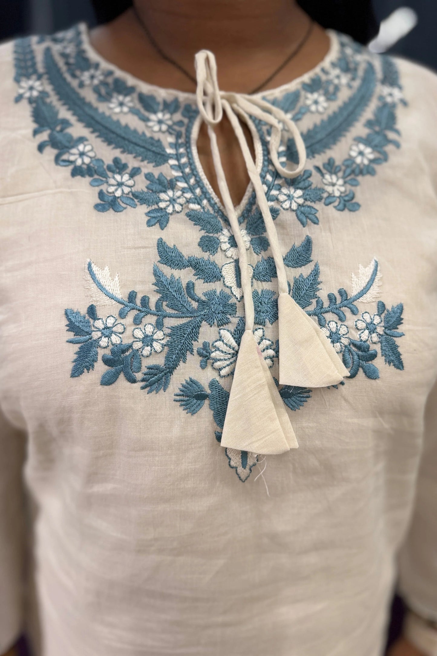 Kora Cotton Embroidery Suit Set