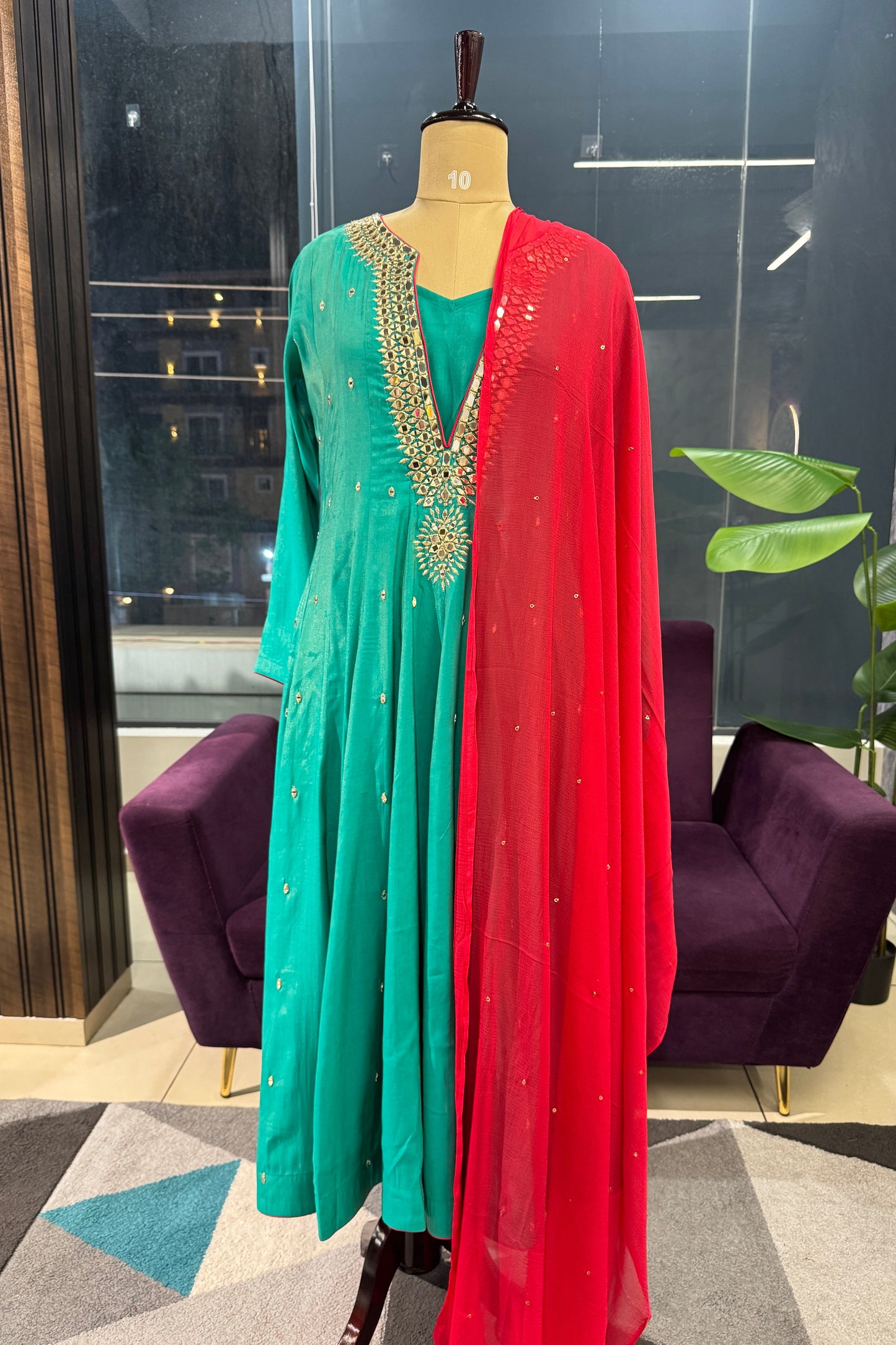 Ziva Mirror Designer Suit Set