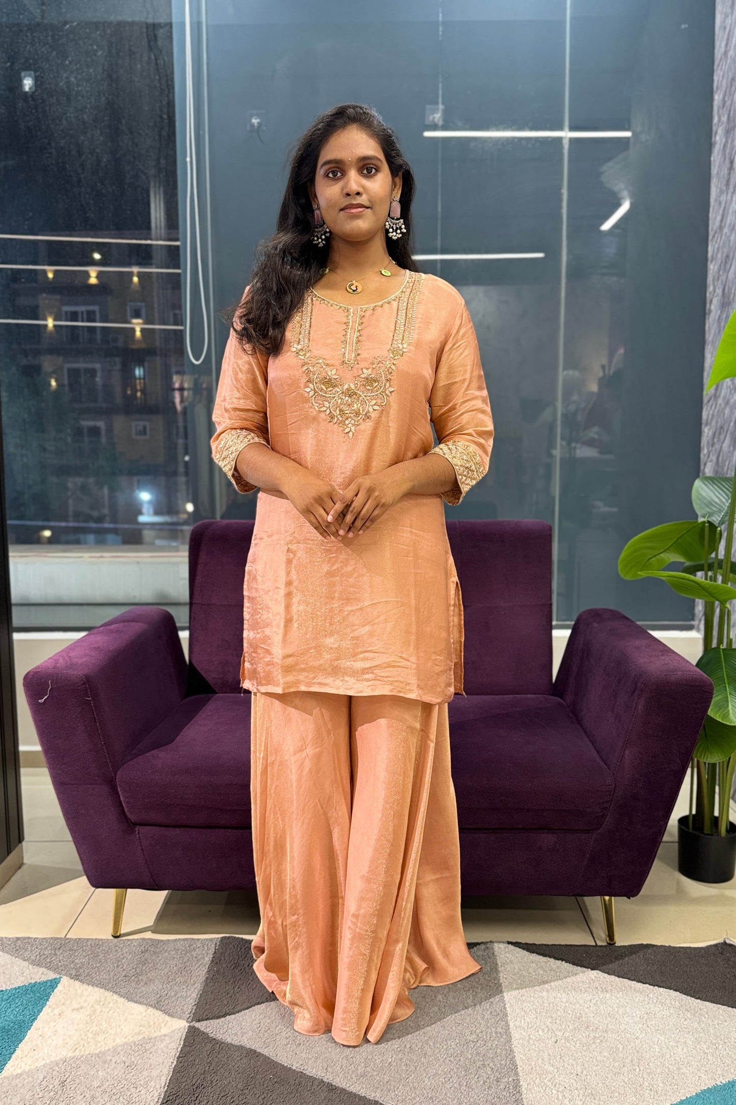 Zahra Designer Plazo Suit Set