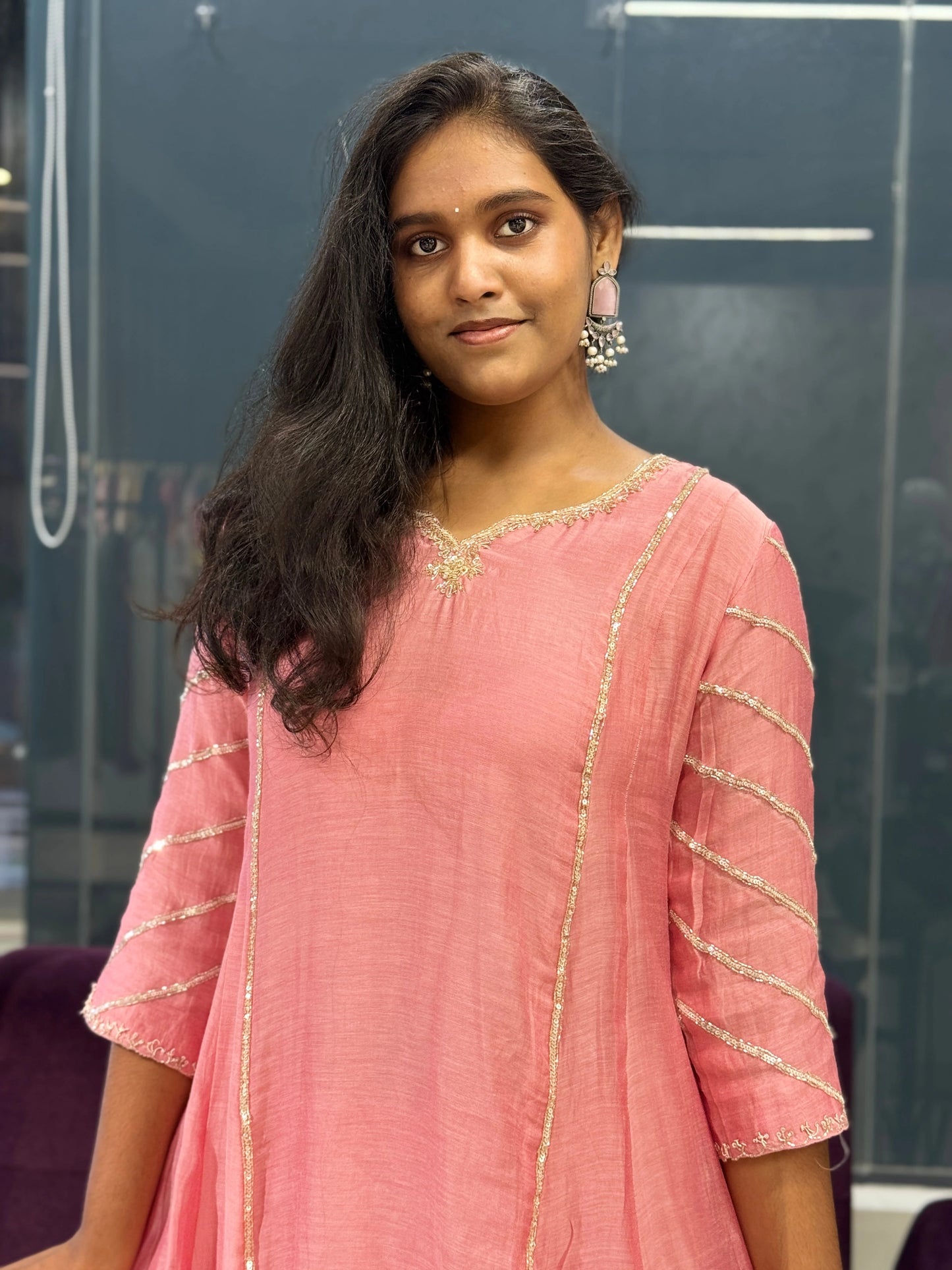 Flora Designer Mulchanderi Suit Set