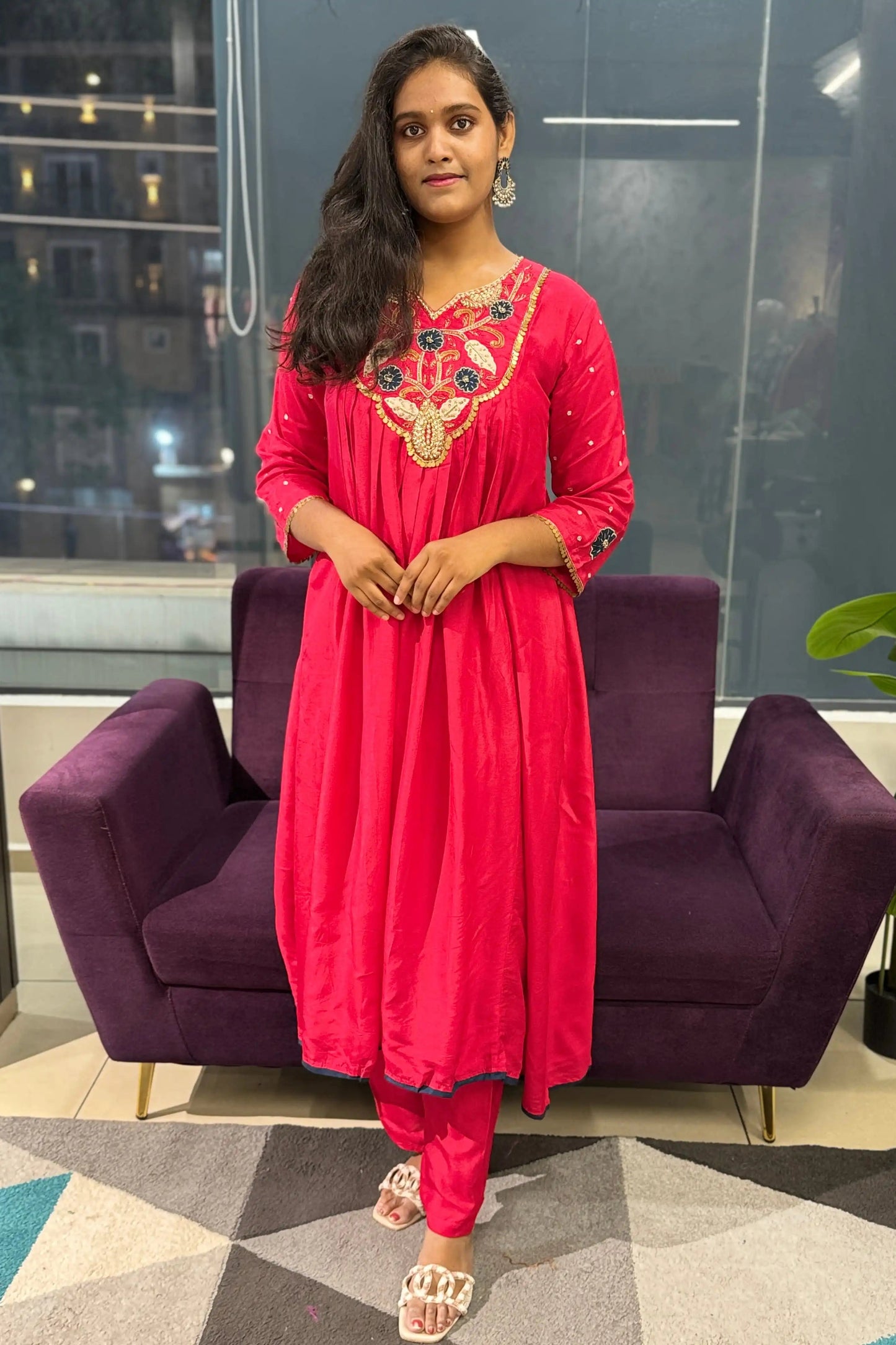 Tarang Designer Russian Silk Suit Set