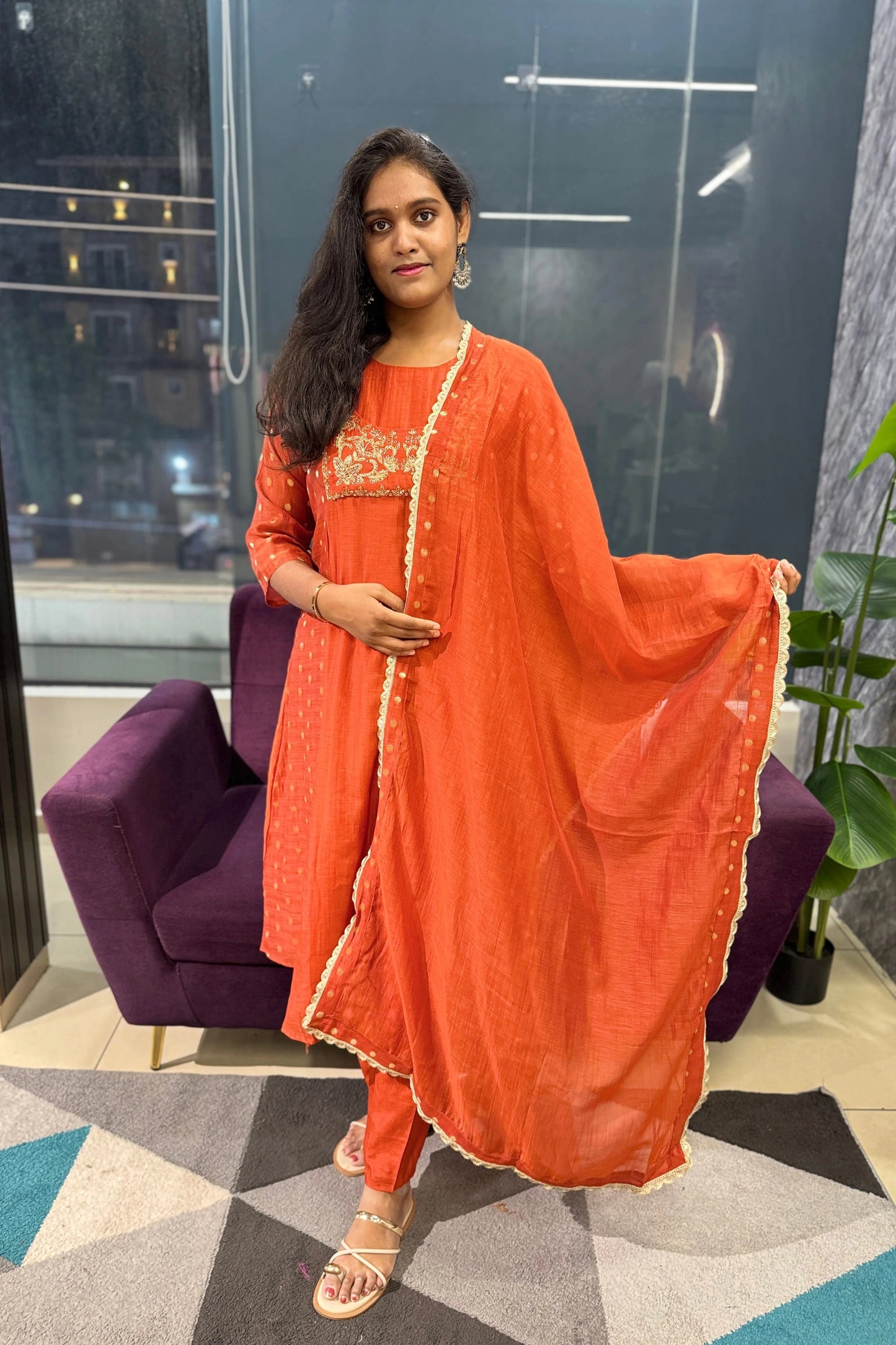 Ivy Designer Mulchanderi Suit Set
