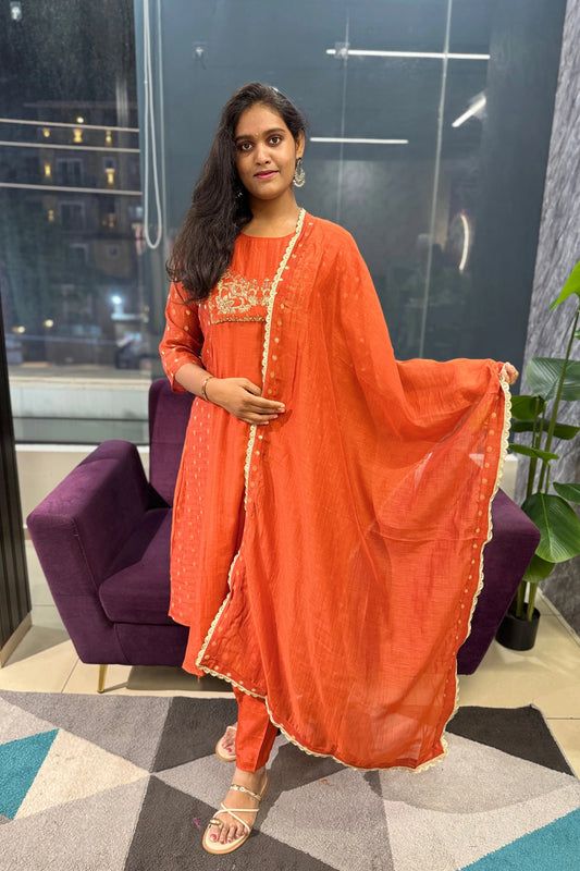Ivy Designer Mulchanderi Suit Set