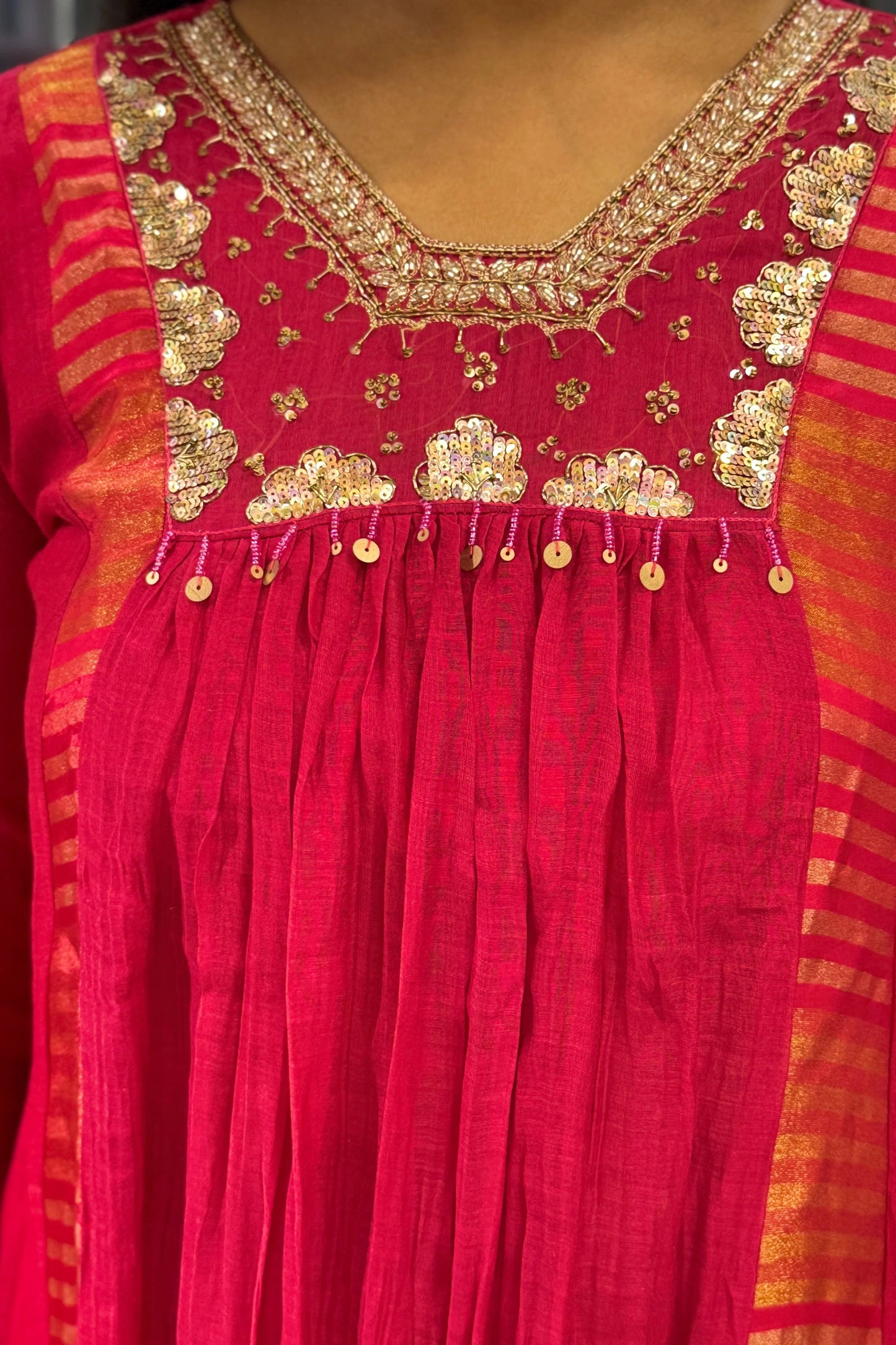 Tara Designer Mulchanderi Suit Set