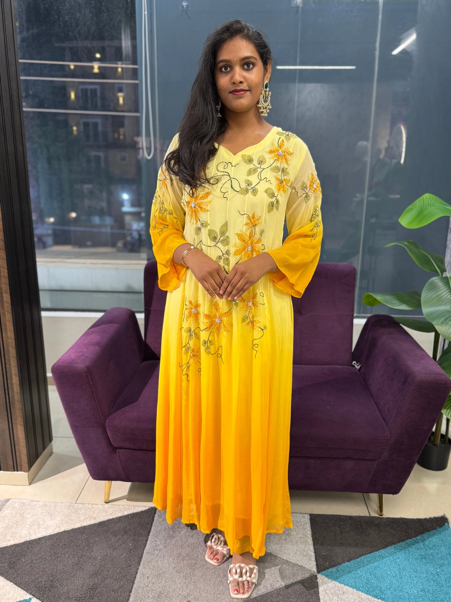 Vanya Gorgette Designer Suit Set