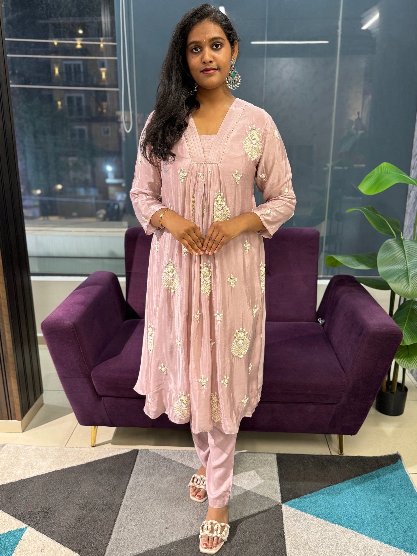 Aura Chinnon Designer Suit Set