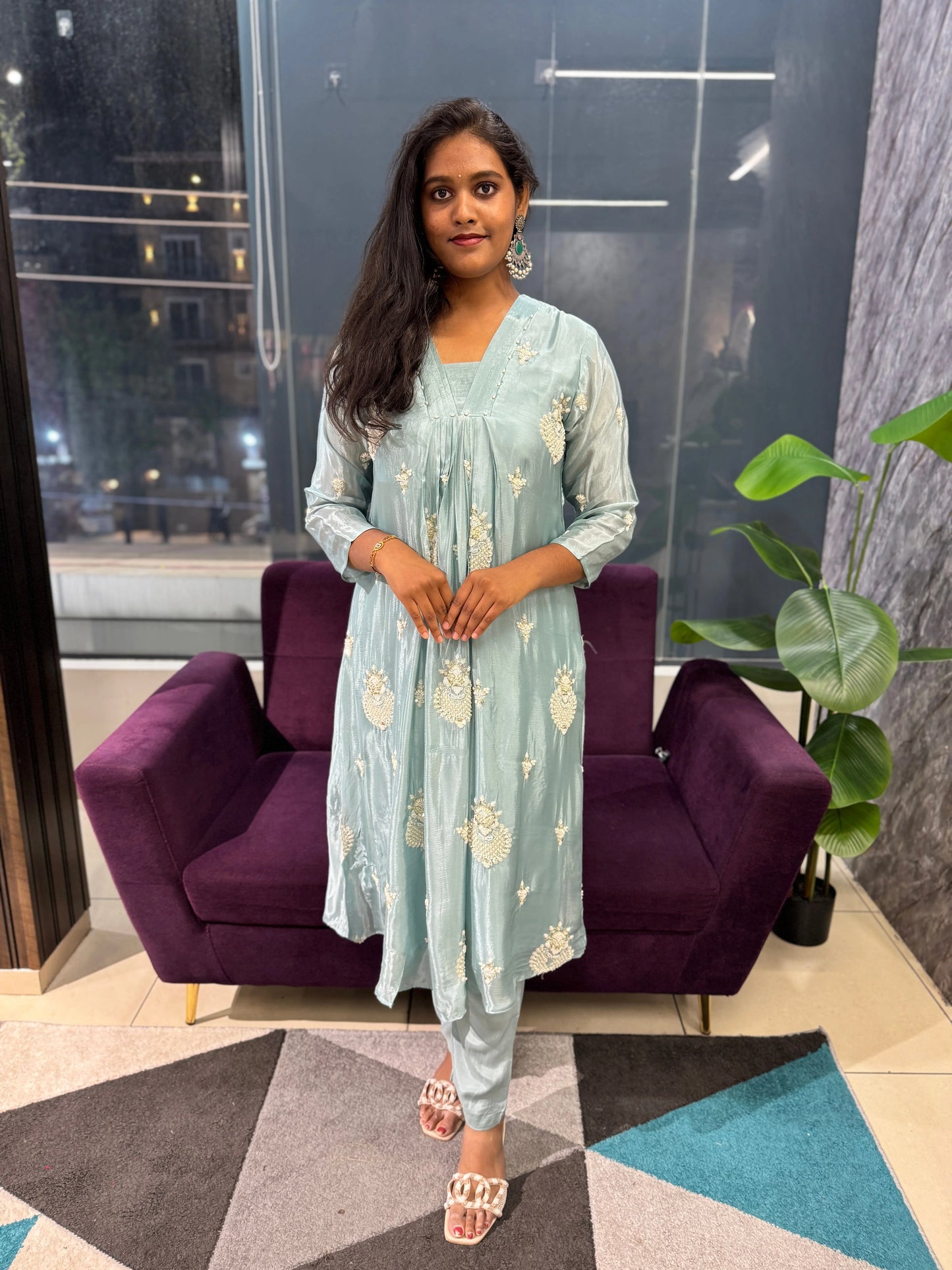 Aura Chinnon Designer Suit Set