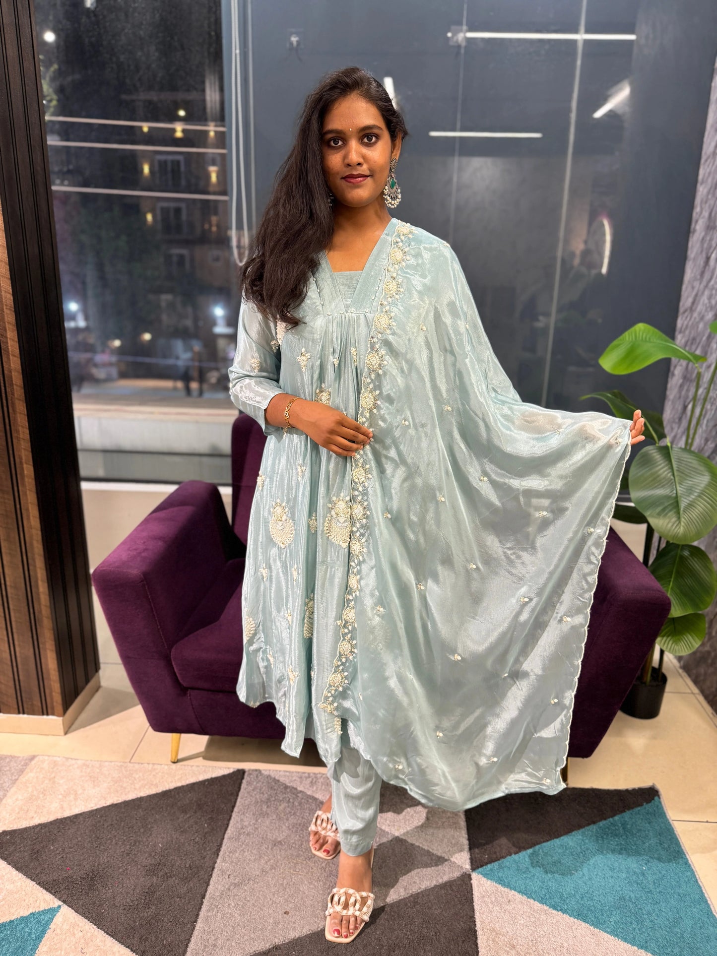 Aura Chinnon Designer Suit Set
