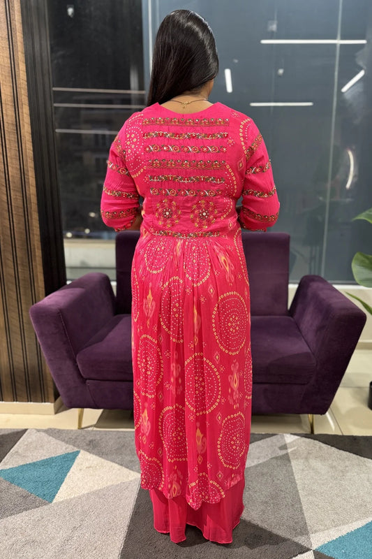 Pure chinnon hot pink designer article