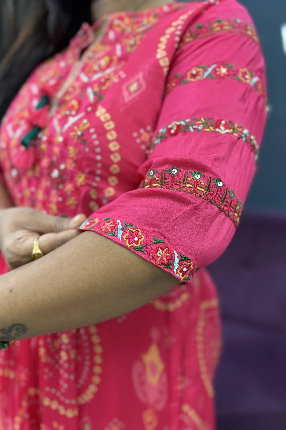 Pure chinnon hot pink designer article