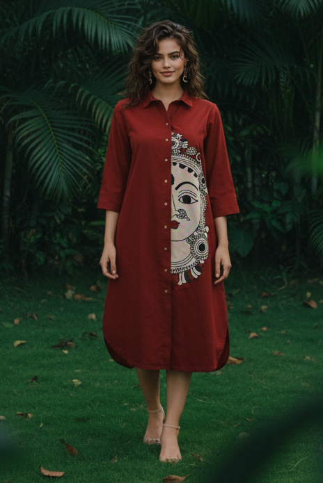 Mandala Shirt Dress